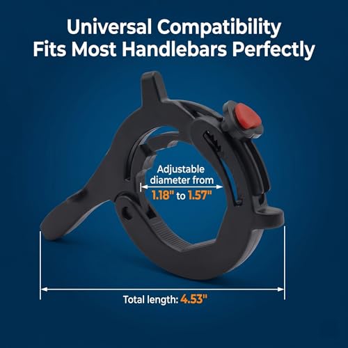 Motorcycle Cruise Control Assist, Throttle Lock Clamp with Quick Release Button, Anti-slip Handlebar Booster for Outdoor Long Rides, Modification Accessory for Motorcycles E-bikes (Black)