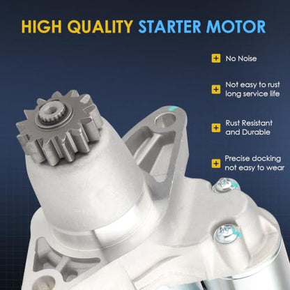 17825 New Starter Motor Replacement for Toyota Camry 02-17 Sienna 04-16 Highlander 04-19 RAV4 06-18 Solara 02-08 Avalon 05-18, Lexus RX330 RX350 ES330 ES350 NX200t, Scion XB TC, Pontiac Vibe - color: 17825