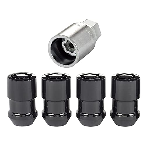 McGard 24026 Black Cone Seat Wheel Locks (M12 x 1.5 Thread Size) - Set of 4 - color: Black