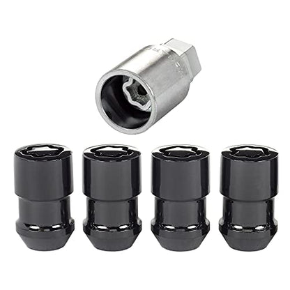 McGard 24026 Black Cone Seat Wheel Locks (M12 x 1.5 Thread Size) - Set of 4 - color: Black