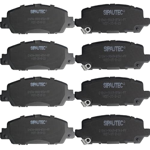 SIPAUTEC-Ceramic Disc Brake Pads 4-Wheel Set Replacement For 2016 2017 2018 2019 2020 2021 2022 Honda HR-V (Front+Rear) - style: gecx-77e