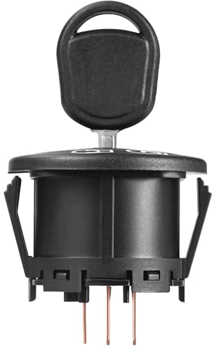 Ignition Starter Switch 3 Position 5 Terminals 925-04228 with Key for Craftsman, Troy-Bilt, MTD, Cub Cadet, Husqvarna, JD, AYP, Bad Boy Delta, Replace 725-04228 725-04659 925-04659 - size: 725-04228