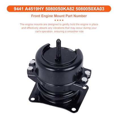 Engine Motor Mount Compatible with Acura Mdx 2003-2006 V6 3.5L,Honda Pilot 2006-2008 V6 3.5L,Replacement for A4519HY A4551 A4523 A4531 A4532 - size: Honda Pilot 06-08 V6 3.5L