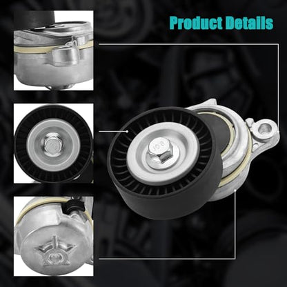 AULINK ‎BR3E6B209ED Belt Tensioner Assembly with Pulley (3.5L 3.7L V6)