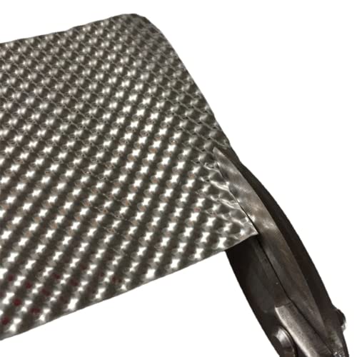 Embossed Aluminum Heat Shield Automotive 12'' x 20'' High Temperature Thermal Barrier Exhaust Electrical For Cars/Turbo Manifold - size: 12 inch W x 20 inch L