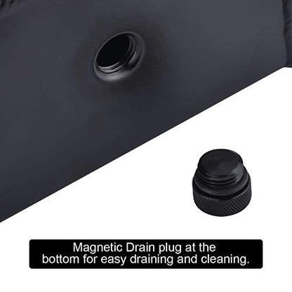 Universal 1L Coolant Overflow Tank, Aluminum Coolant Reservoir Tank, Black - size: 1L-Black