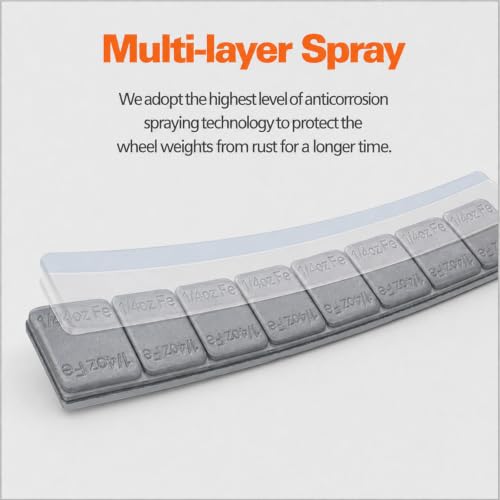A A IN (2304PCS 1/4oz, 0.25oz Grey Adhesive Stick on Wheel Weights - size: 0.25OZ-2304PCS