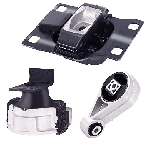 3-Piece Engine Motor Mount Set Compatible with 2005-2007 Focus 2.0L/2.3L - size: 2005-2007 Ford Focus 2.0L/2.3L