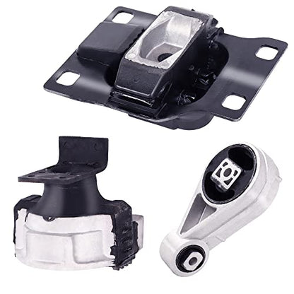3-Piece Engine Motor Mount Set Compatible with 2005-2007 Focus 2.0L/2.3L - size: 2005-2007 Ford Focus 2.0L/2.3L