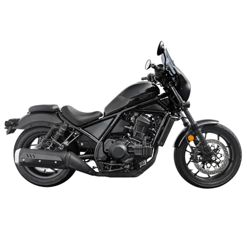 Motorcycle Headlight Fairing Cowl Windscreen for Rebel CMX 1100 2021-2026 - color: Light Smoke+Matte Black