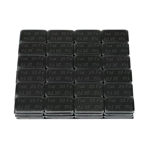 1oz. Black Stick On Wheel Weights, 72 PCS, Easy Peel