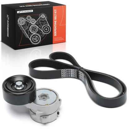 A-Premium Engine Serpentine Belt Drive Kit with Tensioner