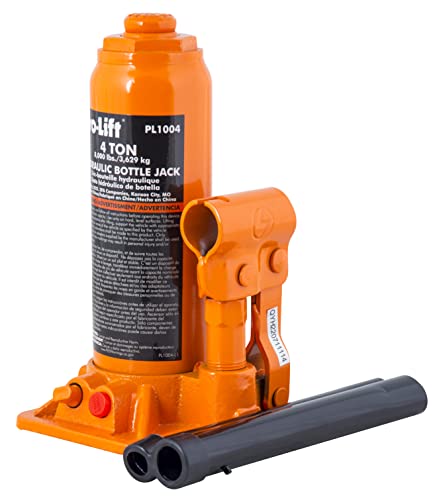 Pro-Lift 4 Ton Hydraulic Bottle Jack - Portable Car Jack 8000 Lbs Capacity with Pump Handle for Car Sedans SUV