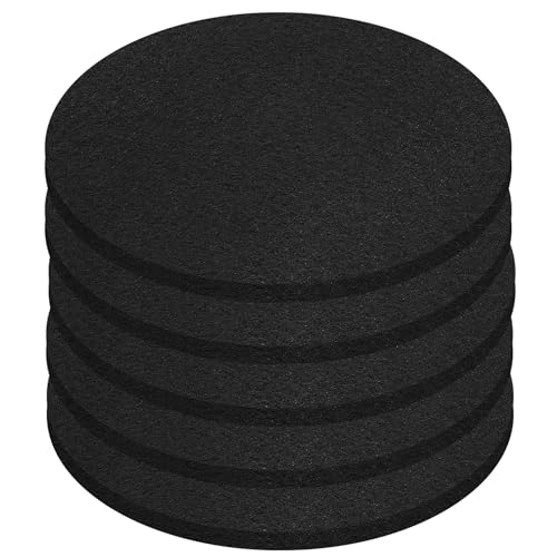 Oil Drain Splash Pad 5 Pcs 15 inch Diameter Oil Pan Splash Guard, Anti Splash Oil Drain Mat, No Splatter Oil Pad Fits Most Oil Drains - Round, Black - color: Round, size: 15"-5PCS