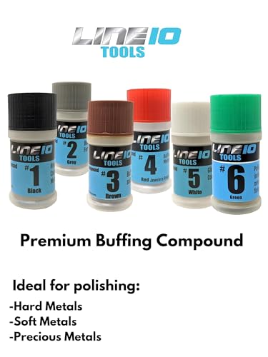 6pc Metal Polishing Compound Set, Small 2oz Buffing Bars for All Metals - size: 6 Pack, Small