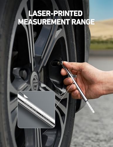 AstroAI Pencil Tire Pressure Gauge 2 Pack with Case (10-75PSI, 10-120PSI) - size: 2 Pack, style: with case