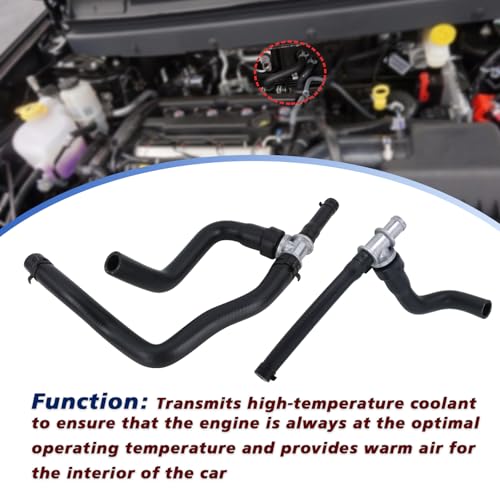 Heater Hose With TEE Supply-Return Compatible With 2008-2020 Dodge Journey 2.4VVT Heater Hose Set Replace#5058437AK 5058437AI 5058437AD(2PCS)