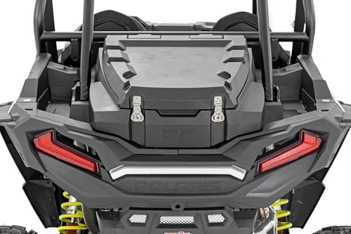 Rough Country Rear Bed Cargo Box for Polaris RZR XP 1000 (2 & 4-Seat Models) - 27-Gallon Storage Capacity, Watertight Seal, High-Impact UV-Resistant, Lockable Latches