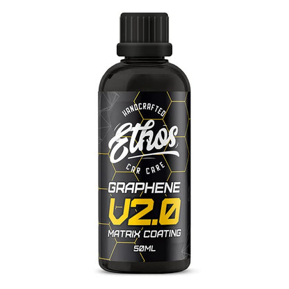 Ethos Handcrafted Car Care Graphene Matrix Coating with Applicator - Graphene Ceramic Coating | 5+ Years of Protection | Incredible Hydrophobic - Revolutionary Graphene Nanotechnology - color: V2.0 - 50ml