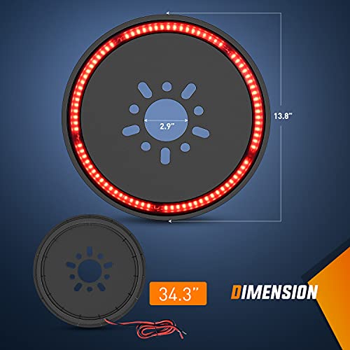 Nilight LED Spare Tire 3rd Brake Light for Jeep Wrangler - color: JL 2018-2025 Tire Brake Light