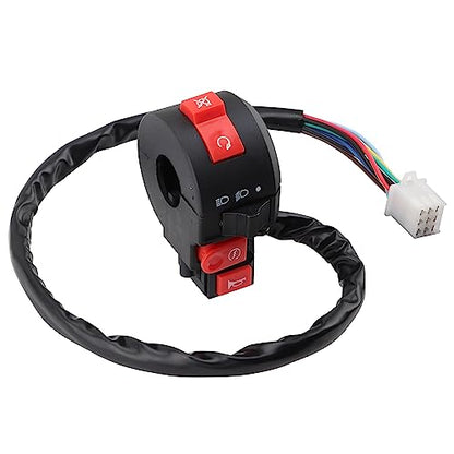 WOOSTAR 7/8" 22mm Handlebar 4 Function Right Start Switch with Horn Button Replacement for 110cc 125cc 150cc 200cc 250cc ATV 4 Wheeler Quad Motorcycle Dirt Pit Bike - color: 4 Functions