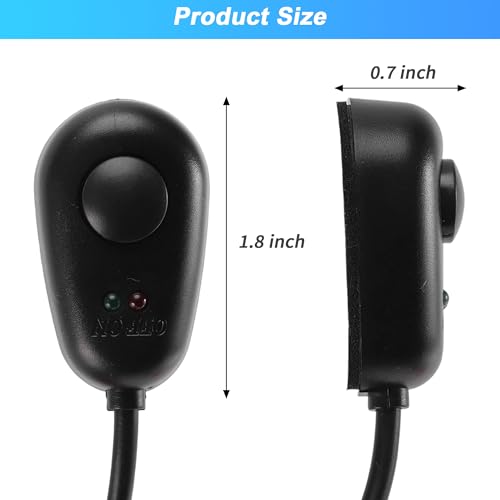 Motorcycle Handlebar Switch 2 Inch Motorcycle Switch Durable ABS Handlebar Switch for Motorcycle Accessories Black 1 Pcs