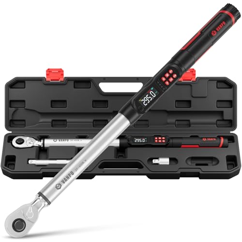 VANPO Digital Torque Wrench 1/2", 14.7–295 ft-lb for Trucks - size: 1/2-Inch -02