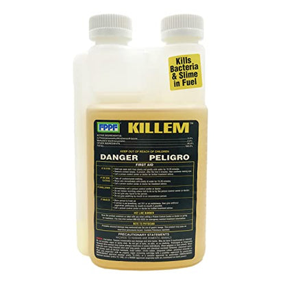 00119 KILLEM BIOCIDE 16 OZ. BOTTLE, TREATS 1920 GALLONS OF DIESEL FUEL PER BOTTLE