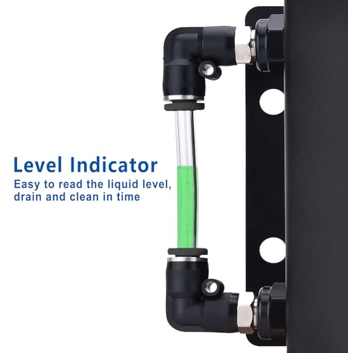 LokoCar Radiator Coolant Overflow Recover Tank 2L Universal Aluminum Black - color: Black, size: 2 Litres