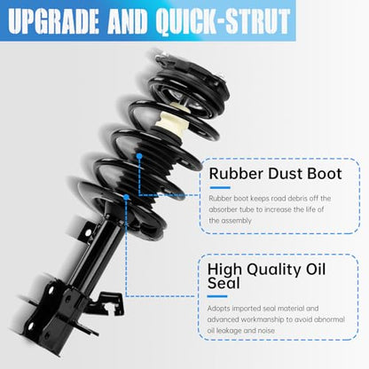 Front Struts Assembly w/Coil Spring, 172378 172379,Set of 2