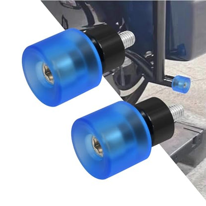 Crash Bar Slider Ends Frame Sliders Fit for Harley M12 Screw - color: #1 Blue