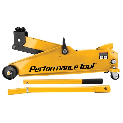 Performance Tool W1619 3 Ton Trolley Floor Jack and Jack Stands Set - style: Industrial