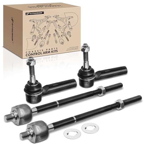 A-Premium Front Inner Outer Tie Rod End Kit Fix Uneven Tire Wear