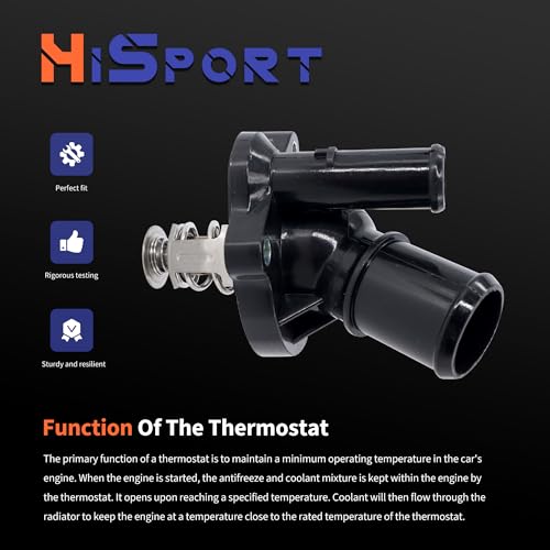 HiSport 902-733 Engine Coolant Thermostat housing Assembly - size: OE# 902733