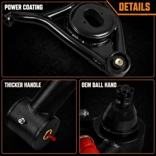 4Pcs Front Tubular Control Arm Kit for 68-72 Chevelle Cutlass - size: 68-72 GM A-Body