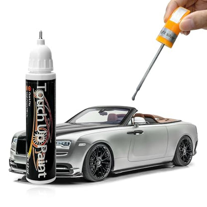 Touch Up Paint Pen for Cars, 2 in 1 Quick Drying Touch Up Pen Lasting Auto Scratch Remover, 0.4 Fl Oz Color Accurate Paint Pens Quick & Easy Solution to Repair Scratches (Silver) - color: Silver