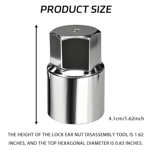 D-Wheel Locking Lug Nut Removal Tool Key for Toyota, Professional Anti-Theft Lock Nut Remover Socket, Lost Wheel Lock Key Replacement for Tacoma, Camry, Corolla, Tundra, Automotive Tools