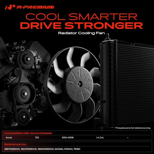 A-Premium Right Engine Radiator Cooling Fan Assembly