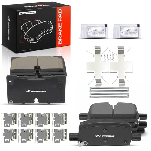 A-Premium Front and Rear Ceramic Brake Pads, 4-Pack