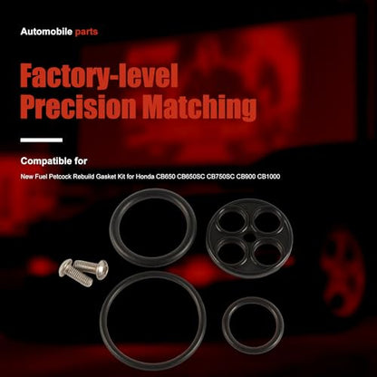 Premium Fuel Petcock Rebuild Gasket Kit for Classic Motorcycle Fuel System Restoration