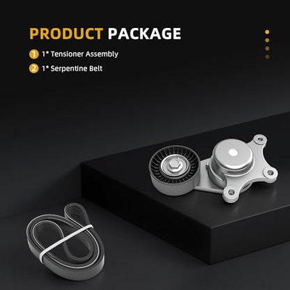 Serpentine Drive Belt Tensioner Kit #38485 49450 - size: 2007-2019 for Explorer/Edge/MKX