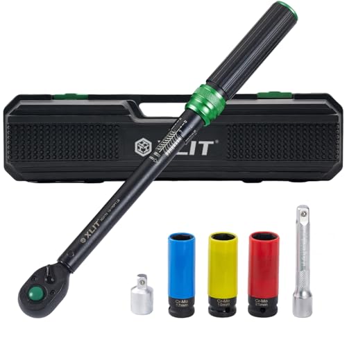 Click Torque Wrench, Dual-Direction Adjustable 72 Tooth Ratchet, ±3% Accuracy, Small Torque Wrench for Bike, Motorcycle and Car Repair (1/2", 6PCS) - size: 1/2", 6PCS