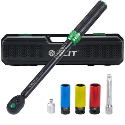 Click Torque Wrench, Dual-Direction Adjustable 72 Tooth Ratchet, ±3% Accuracy, Small Torque Wrench for Bike, Motorcycle and Car Repair (1/2", 6PCS) - size: 1/2", 6PCS