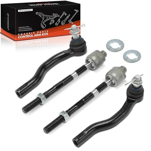 A-Premium Front Inner & Outer Tie Rod End Kit Fix Uneven Tire Wear