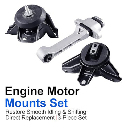 3PCS Engine Motor Mount Set Compatible with Santa Fe Sorento 2.4L - size: Santa Fe 2019-2020 Auto