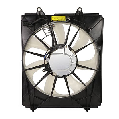 HO3113143 Factory Style Radiator Cooling A/C Condenser Fan Assembly Compatible with Honda Odyssey 3.5L 2018-2022, 12V, Black