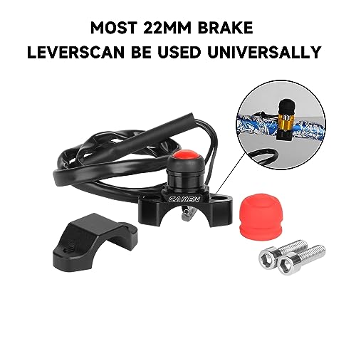 Motorcycle ATV Water Proof Engine Start Stop Kill Switch Button - color: Black