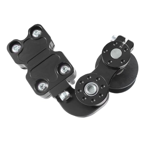 Motorcycle Modified Chain Adjuster Tensioner Wheel Chain Automatic Regulator CNC Aluminum Regulator Motorcycle Accessories For Motorbike Motocross Chopper ATV Dirt Bike (Black) - color: Black