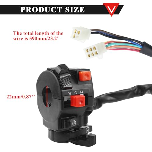 PRO BAT Left Kill Starter Light Choke Switch