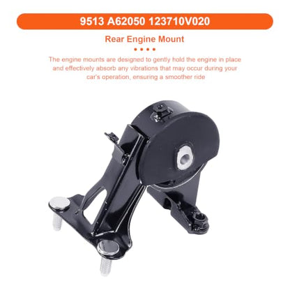 Engine Motor Mount Set & Trans Mount,Replacement for A62038 A62050 A62064 - size: 09-12 Toyota RAV4 L4 2.5L